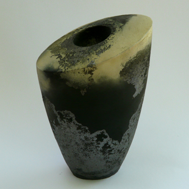 Shape Study III, carbonized ceramics
