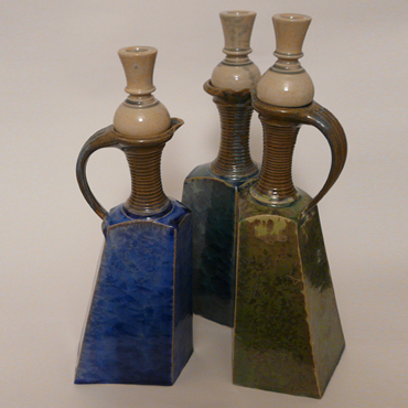 Three Graces, crystalline glaze